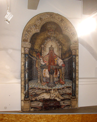 Kaiser Barbarossa in Leipzig als aufgestellte Kopie