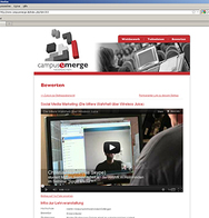 E-learning-Projekt und Film nehmen am Wettbewerb Campusemerge f&uuml;r hervorragende Hochschullehre 