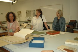 Dr. Angela Weyer (Mitte), die Leiterin des Hornemann Institutes der HAWK,  zu Gast beim Getty Conser