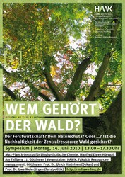 Das Plakat zum Symposium