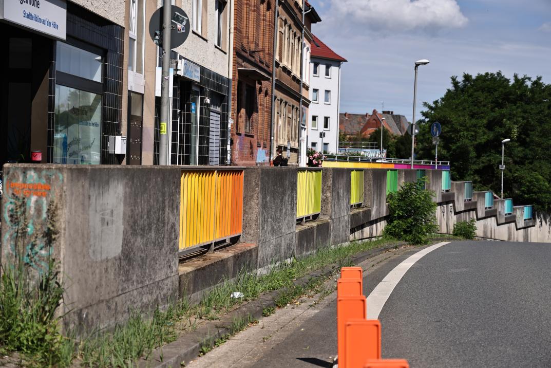 Colours in Motion - Eine Farbinstallation im öffentlichen Raum